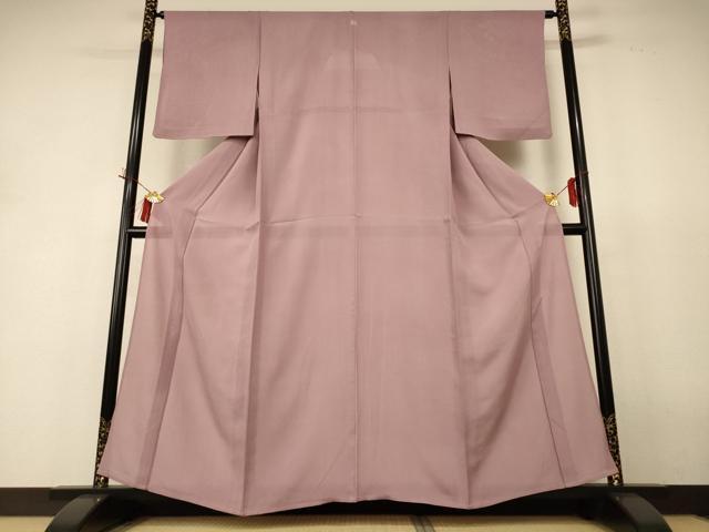 平和屋着物＊夏物 色無地 絽 薄柿色 正絹 逸品 AABH9515jd