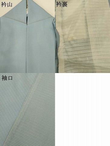 平和屋着物＊夏物 色無地 絽 秘色色 正絹 逸品 AABH9517jd