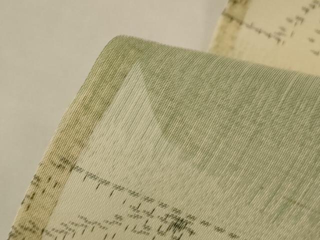 平和屋着物＊夏物 紗紬 麻の葉文様 正絹 逸品 AABH9518jd