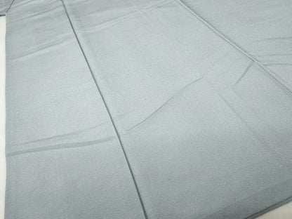平和屋着物●上質な色無地　鼠色　正絹　逸品　AABH9524ck