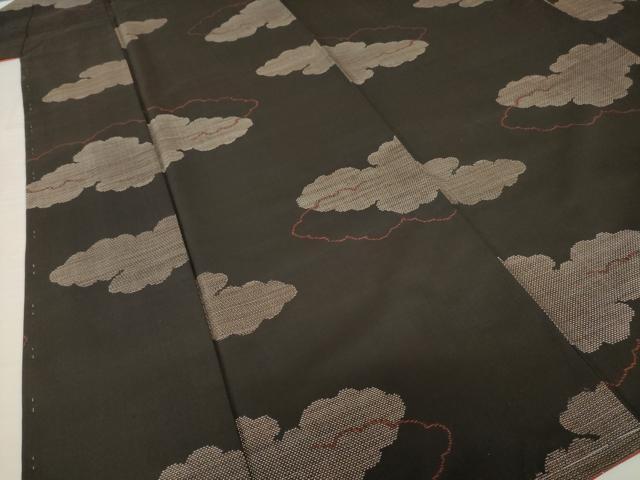 平和屋着物●東郷織物謹製　本場大島紬　160亀甲　地空　雲重ね文　正絹　逸品　AABH9525ck