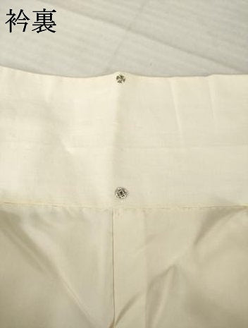 平和屋着物●長襦袢　袷　斜縞地紋　正絹　逸品　AABH9527ck