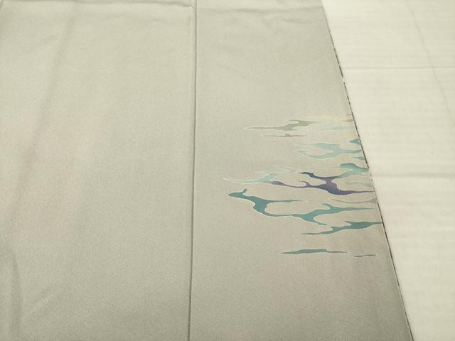 平和屋着物●十日町友禅作家　林静穂　訪問着　風景文　暈し染め　正絹　逸品　AABH9536ck