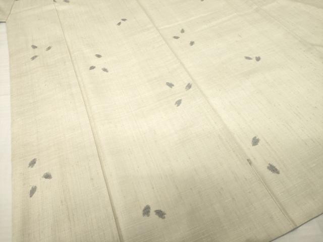 平和屋着物●結城紬　桜　大丸扱い　正絹　逸品　AABH9540ck