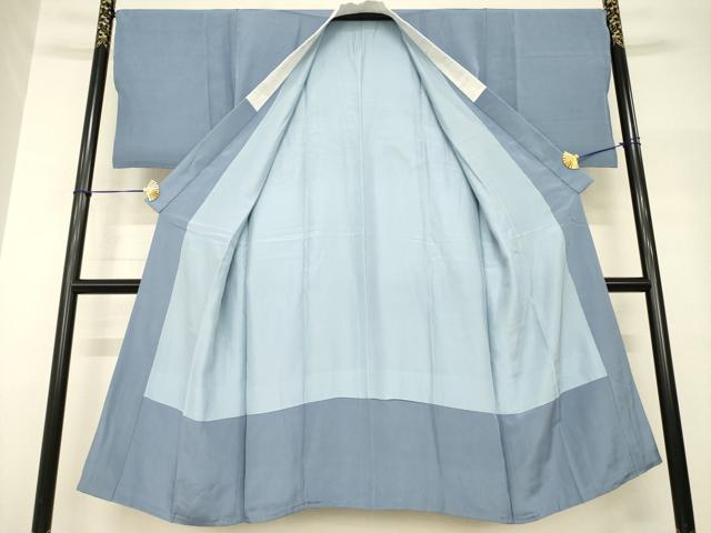 平和屋着物●男性　長襦袢　袷　手描き　風景文　正絹　逸品　AABH9542ck