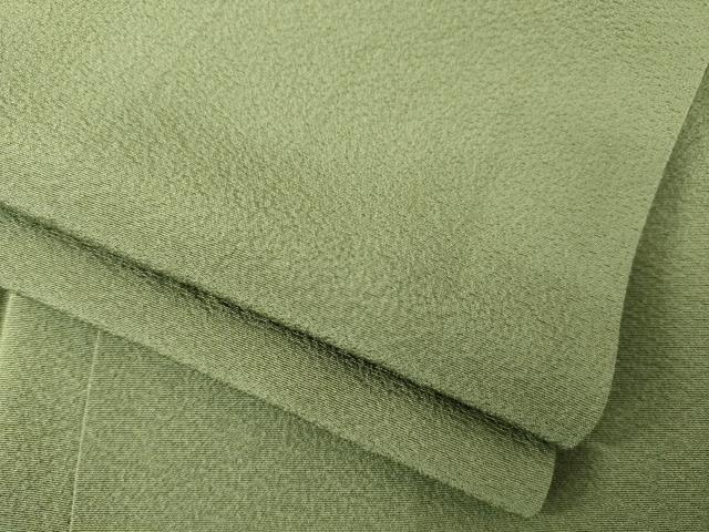 平和屋着物●上質な色無地　岩茶色　正絹　逸品　AABH9547ck