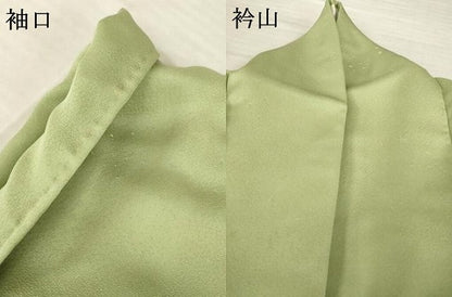平和屋着物●上質な色無地　星座　柳茶色　正絹　逸品　AABH9553ck