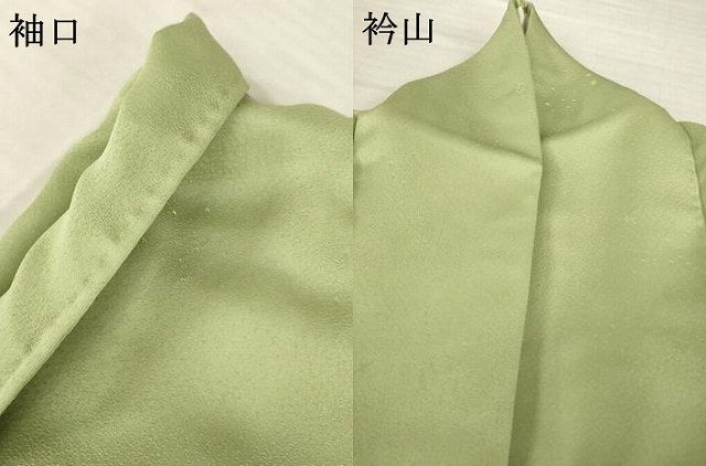 平和屋着物●上質な色無地　星座　柳茶色　正絹　逸品　AABH9553ck