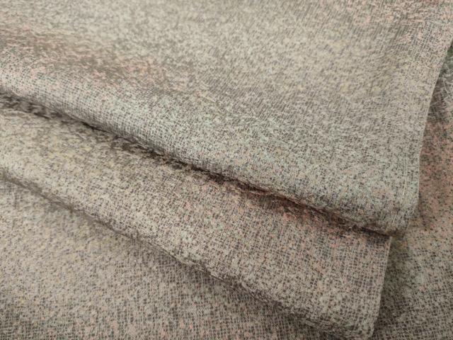 平和屋着物●上質な小紋　霞文　暈し染め　正絹　逸品　AABH9554ck
