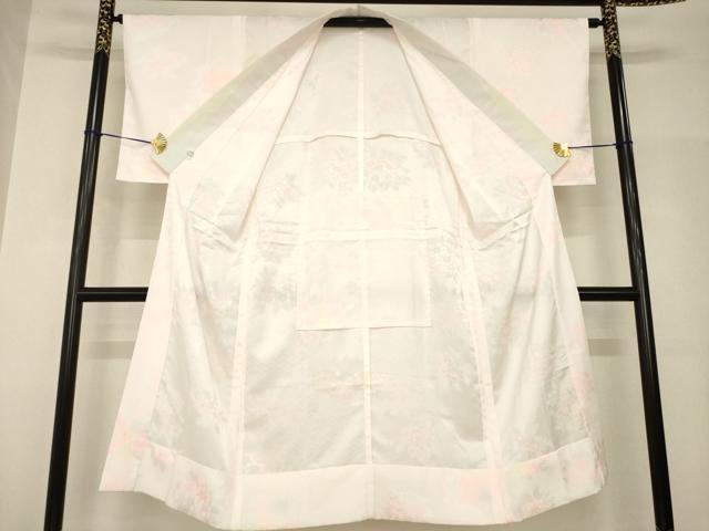 平和屋着物●長襦袢　無双仕立て　草花地紋　暈し染め　洗える着物　AABH9558ck