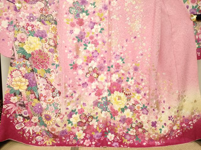 平和屋着物●豪華振袖　刺繍　花毬文　金彩　銀通し地　正絹　逸品　AABH9560ck