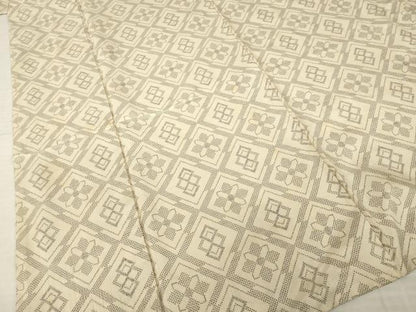 平和屋着物●本場大島紬　花菱文　一元7マルキ　正絹　逸品　AABH9561ck