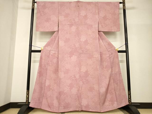 平和屋着物●江戸小紋　雪輪重ね文　正絹　逸品　AABH9565ck