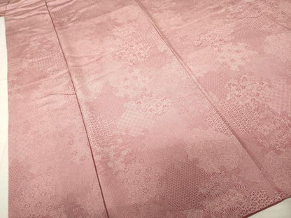 平和屋着物●江戸小紋　雪輪重ね文　正絹　逸品　AABH9565ck