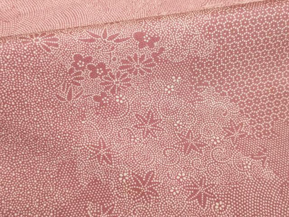 平和屋着物●江戸小紋　雪輪重ね文　正絹　逸品　AABH9565ck