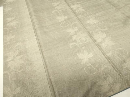 平和屋着物●結城紬　120亀甲　唐草文　正絹　逸品　AABH9566ck