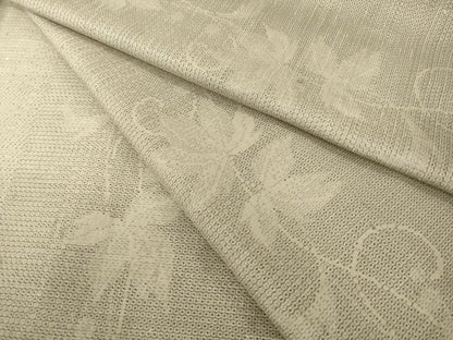 平和屋着物●結城紬　120亀甲　唐草文　正絹　逸品　AABH9566ck