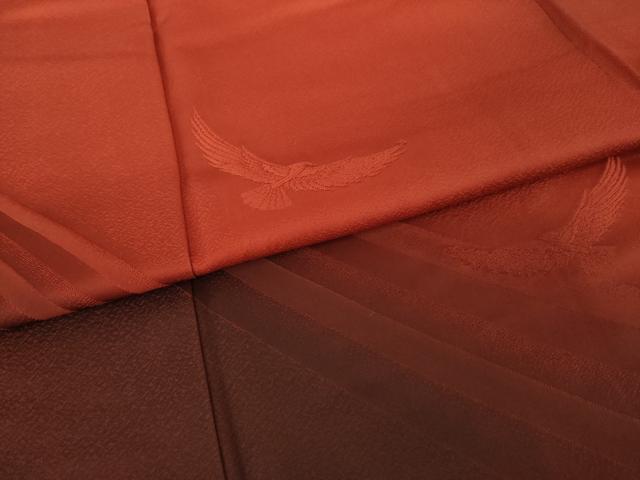 平和屋着物●染色作家　斉藤三才　振袖　三才鳥　暈し染め　正絹　逸品　AABH9579ck