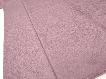 平和屋着物●上質な色無地　濃色　正絹　逸品　AABH9581ck