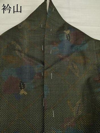 平和屋着物●本場大島紬　一元絣　花菱文　正絹　逸品　AABH9597ck