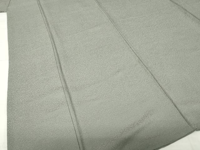 平和屋着物●上質な色無地　作家物　煤色　正絹　逸品　AABH9600ck