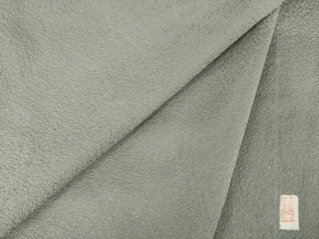 平和屋着物●上質な色無地　作家物　煤色　正絹　逸品　AABH9600ck