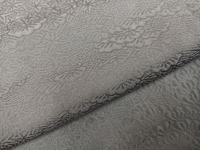 平和屋着物●上質な色無地　胡桃染色　正絹　逸品　AABH9608ph