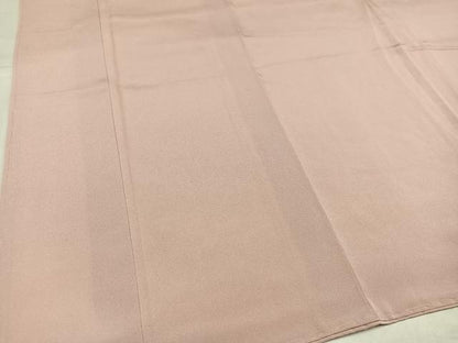 平和屋着物●上質な色無地　水柿色　正絹　逸品　未使用　AABH9609ph
