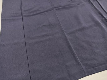 平和屋着物●上質な色無地　紫鼠色　正絹　逸品　AABH9610ph