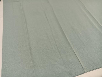 平和屋着物●上質な色無地　千草鼠色　正絹　逸品　AABH9616ph