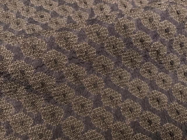 平和屋着物●上質な小紋　総絞り　正絹　逸品　AABH9623ph