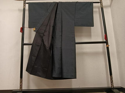 平和屋着物●男性　本場大島紬　アンサンブル　亀甲絣　正絹　逸品　AABH9628ph
