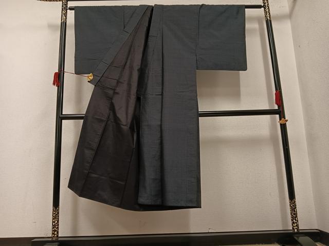 平和屋着物●男性　本場大島紬　アンサンブル　亀甲絣　正絹　逸品　AABH9628ph