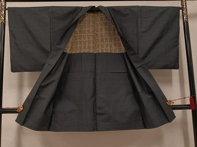 平和屋着物●男性　本場大島紬　アンサンブル　亀甲絣　正絹　逸品　AABH9628ph