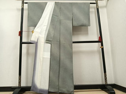 平和屋着物●墨流しの第一人者　薗部正典　小紋　墨流し文様　暈し染め　さが美扱い　正絹　逸品　AABH9632ph