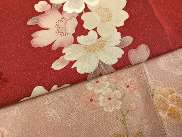 平和屋着物●ファッションブランド　hiromichi nakano　ヒロミチナカノ　振袖　花蝶文　銀通し地　正絹　逸品　AABH9638ph
