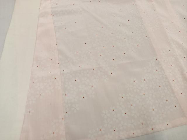 平和屋着物●長襦袢　無双仕立て　二部式　桜　正絹　逸品　AABH9640ph
