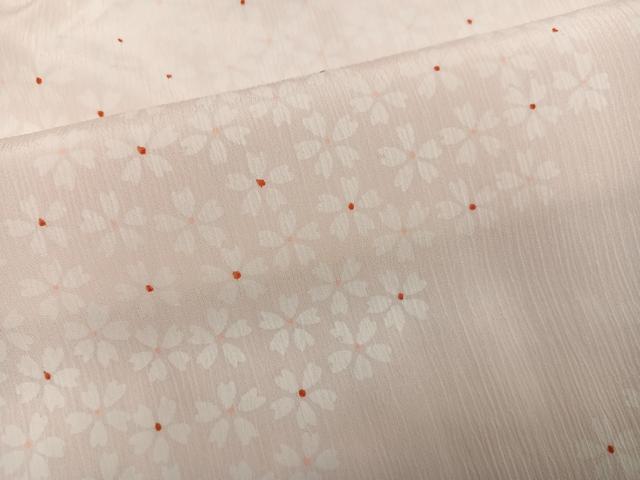 平和屋着物●長襦袢　無双仕立て　二部式　桜　正絹　逸品　AABH9640ph