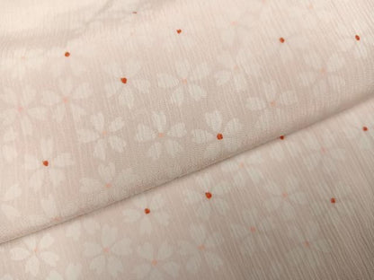 平和屋着物●長襦袢　無双仕立て　二部式　桜　正絹　逸品　AABH9640ph