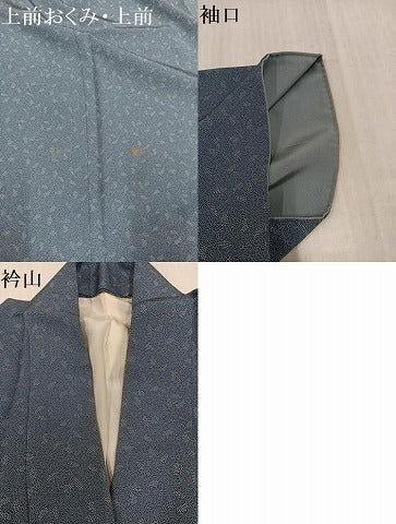 平和屋着物●江戸小紋　草木文　正絹　逸品　AABH9643ph
