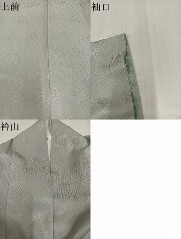平和屋着物●訪問着　雪輪花文　暈し染め　金彩　正絹　逸品　AABH9650ph