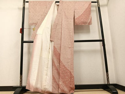 平和屋着物●訪問着　絞り　花尽くし　正絹　逸品　AABH9653ph