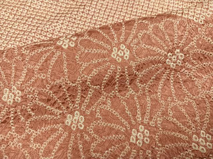 平和屋着物●訪問着　絞り　花尽くし　正絹　逸品　AABH9653ph