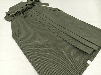 平和屋着物●男性　行灯袴　縞　正絹　逸品　AABH9656ph