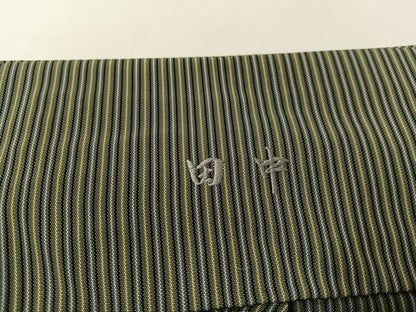 平和屋着物●男性　行灯袴　縞　正絹　逸品　AABH9656ph