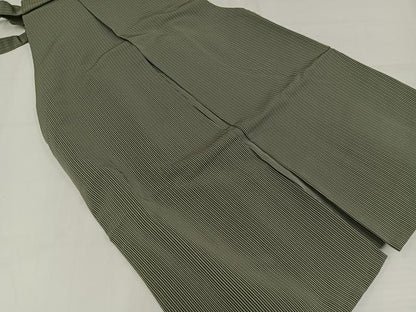 平和屋着物●男性　行灯袴　縞　正絹　逸品　AABH9656ph