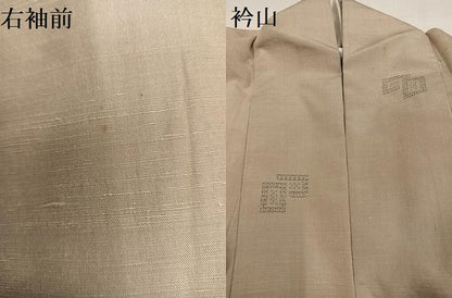 平和屋着物●結城紬　100亀甲　飛び亀甲柄　色紙重ね文　染と織 たかはし　たとう紙付き　正絹　逸品　AABH9659ph