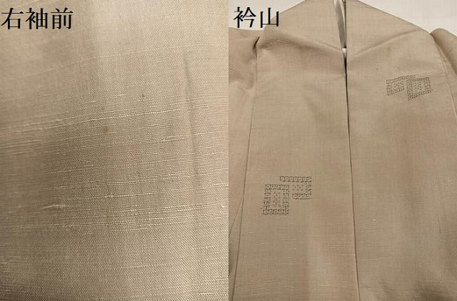 平和屋着物●結城紬　100亀甲　飛び亀甲柄　色紙重ね文　染と織 たかはし　たとう紙付き　正絹　逸品　AABH9659ph