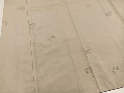 平和屋着物●結城紬　100亀甲　飛び亀甲柄　色紙重ね文　染と織 たかはし　たとう紙付き　正絹　逸品　AABH9659ph