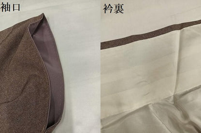 平和屋着物●江戸小紋　鮫小紋柄　正絹　逸品　AABH9663ph